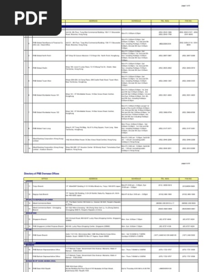 Pnb Overseas Directory Saudi Arabia