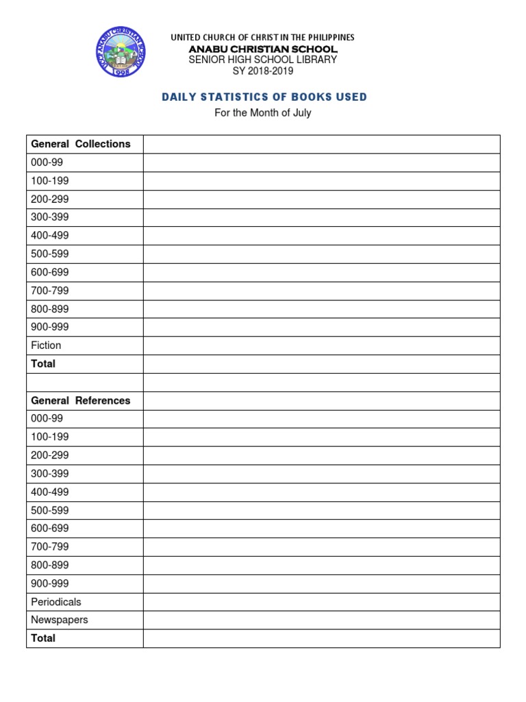 July Library Usage Stats 2018-19 | PDF