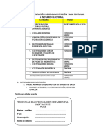 Formato de Presentacion de Documentacion - Notarios Electorales