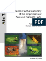 5 - Introduction To The Taxonomy of The Amphibians of Kaieteur National Park, Guyana