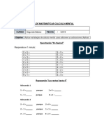 Guía de Matemáticas Cálculo Mental