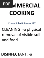 Commercial Cooking: Erveen John D. Escasa, LPT