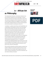 IncarNations - African Art As Philosophy - Art Africa Magazine
