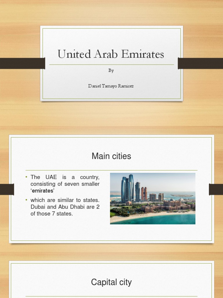 Overview of the UAE's Seven Emirates | PDF | United Arab Emirates | Dubai