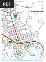 Mapa Turistico De Puerto Escondido
