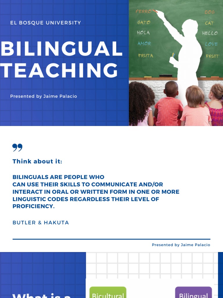 Bilingual Teaching at El Bosque University | PDF