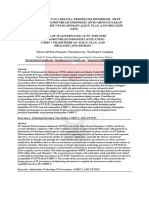 Perancangan Tata Kelola Teknologi Informasi Di Pt. Industri Telekomunikasi Indonesia (Inti) Menggunakan Framework Cobit 5 Pada Domain Align, Plan, and Organize (Apo) PDF