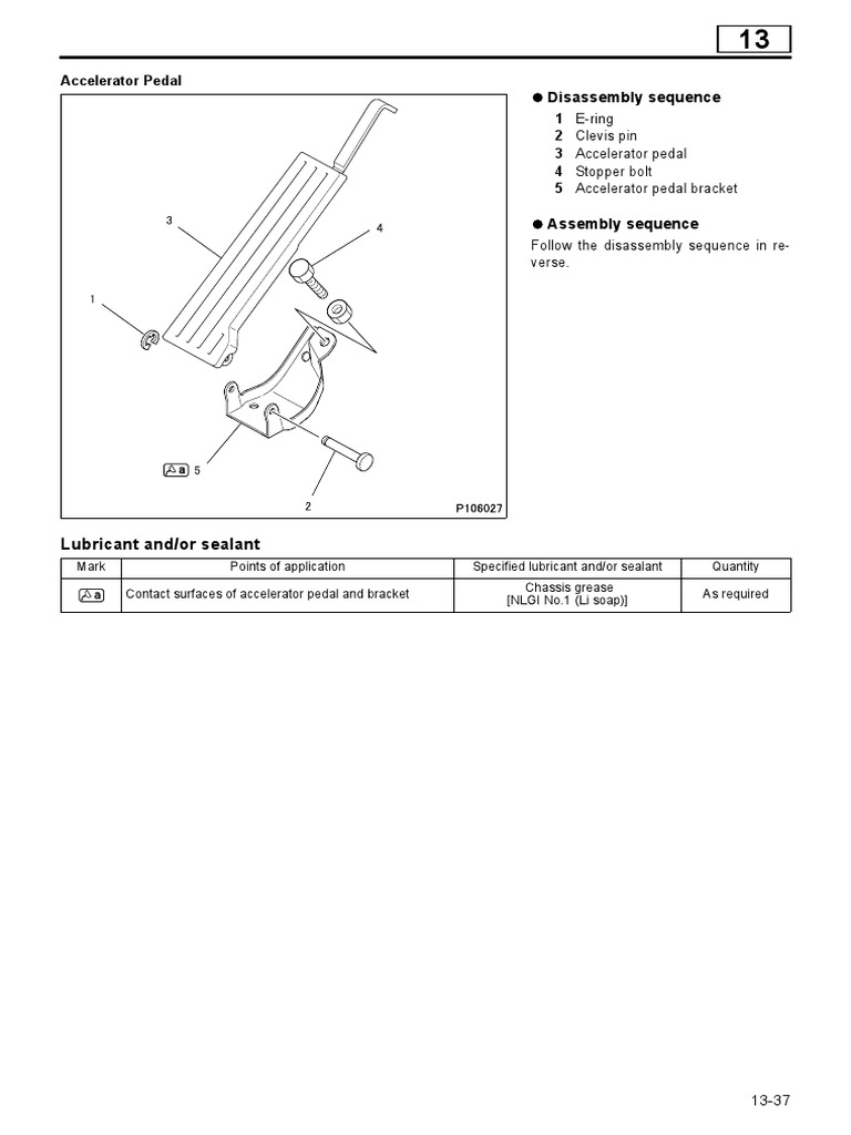Accelerator Pedal Disassembly Guide | PDF