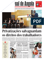 Primeiro passo para institucionalização das autarquias em Angola