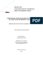 Comparación de Metodologías de Planificación de Largo Plazo en Minería A Cielo Abierto