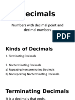 Decimals: Numbers With Decimal Point and Decimal Numbers