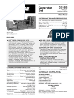 3516B Generator Set: Prime Power Caterpillar Engine Specifications