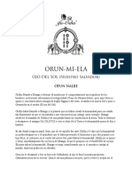 Ofun Nalbe - Orunmiela Ojo Del Sol Nuestro Salvador PDF