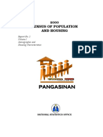 2000 Census of Population and Housing Report for Pangasinan