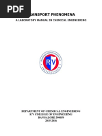 Transport Phenomena Lab Manual