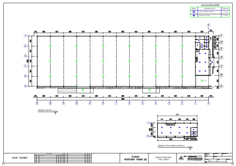Denah Rencana Titik Lampu | PDF