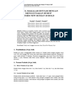 Format dalam membuat jurnal