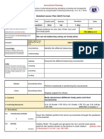 Detailed Lesson Plan (DLP) Format: 3 One 1st Physical Education 1 Day