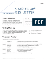 How To Wtite Businessletter