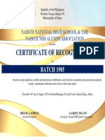 Certificate Alumni For Guest