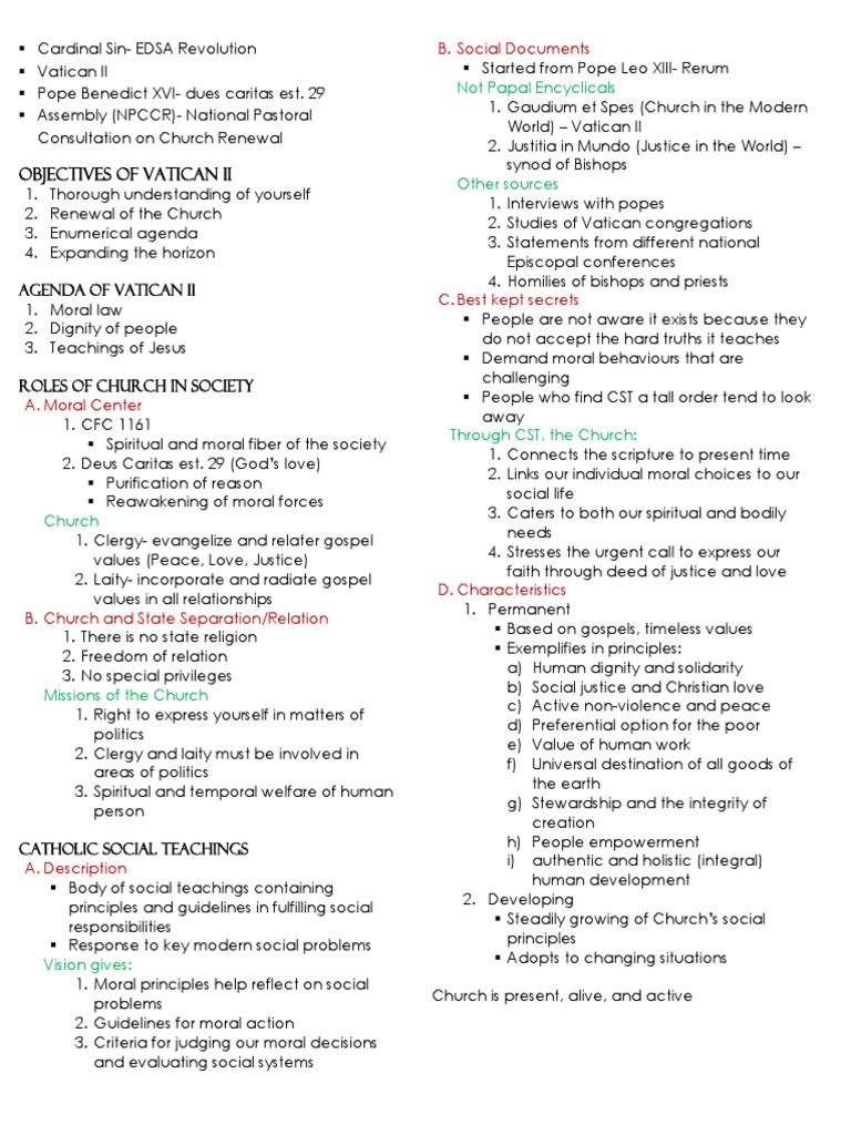 An Overview Of Catholic Social Teachings Foundations Principles And