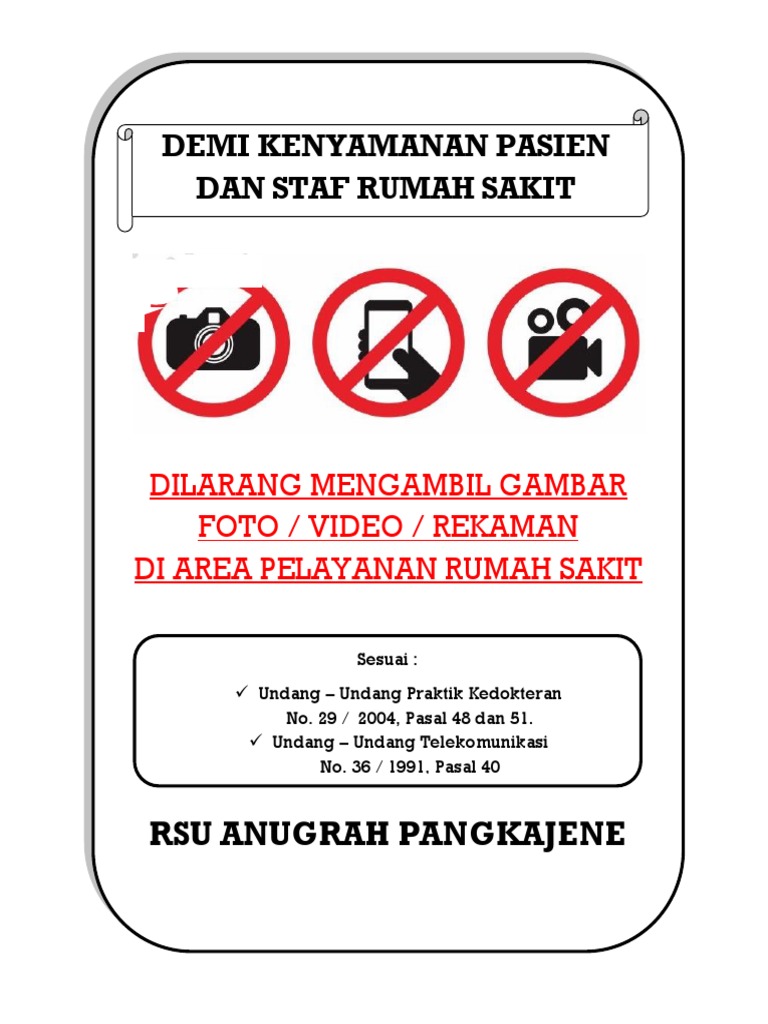 Dilarang Mengambil Gambar | PDF