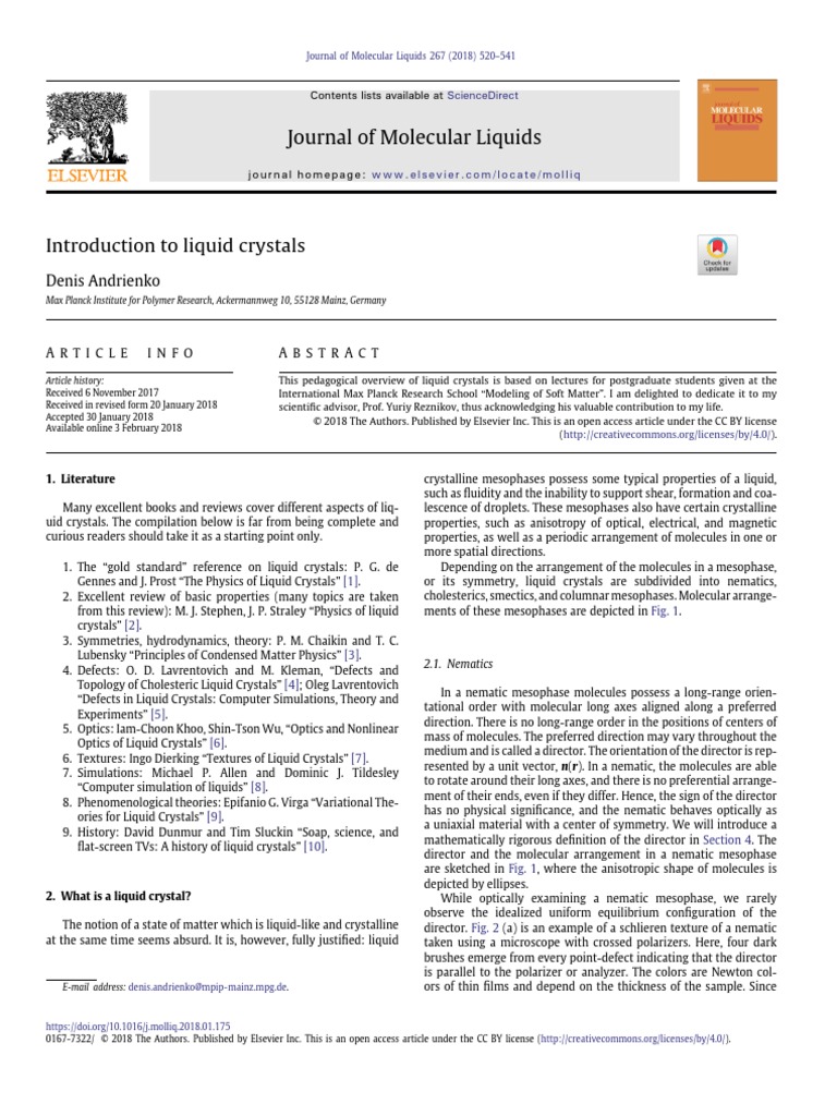 JURNAL | PDF | Liquid Crystal | Condensed Matter