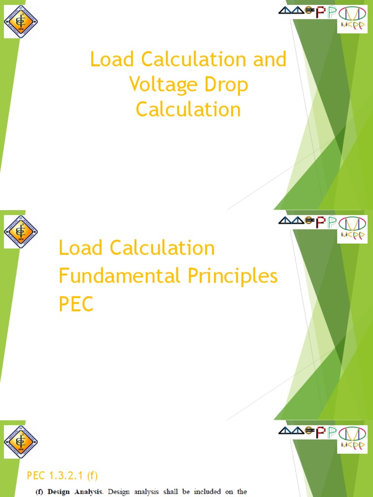 Electrical Load & Voltage Drop Analysis | PDF | Electrical Equipment ...