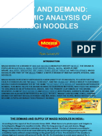 Supply and Demand: Economic Analysis of Maggi Noodles