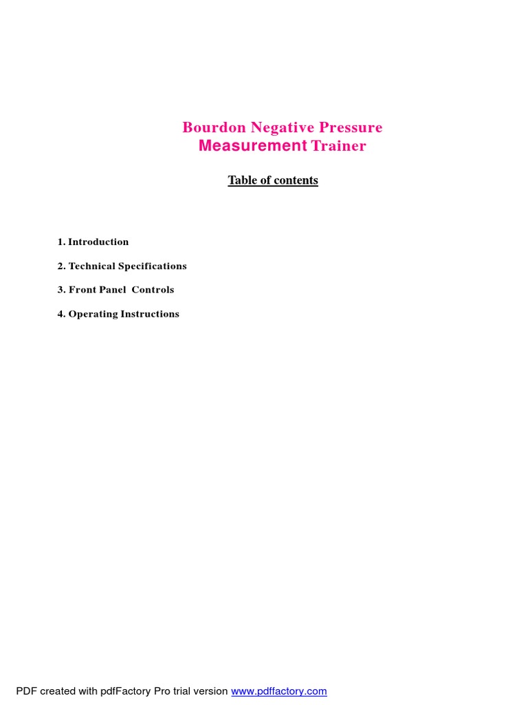 Vacuum Manual | PDF | Pressure Measurement | Vacuum