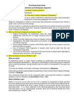 Final Exam Study Guide Sedimentary and Stratigraphy Sequence