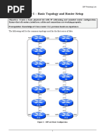 Module 1 - Basic Topology and Router Setup: The Following Will Be The Common Topology Used For The First Series of Labs