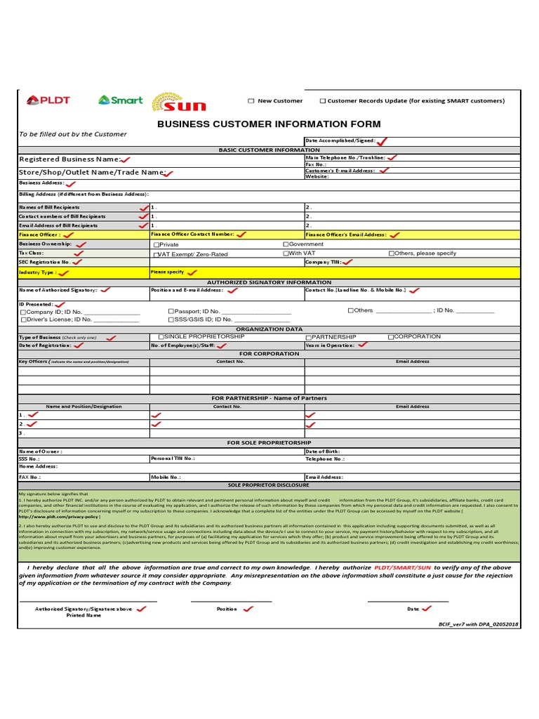 Bcif Front Partnership PDF Sole Proprietorship Credit Card