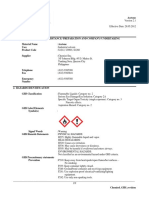 Msds Acetone