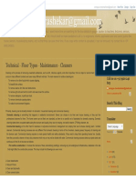 Technical. - Floor Types - Maintenance - Cleaners PDF