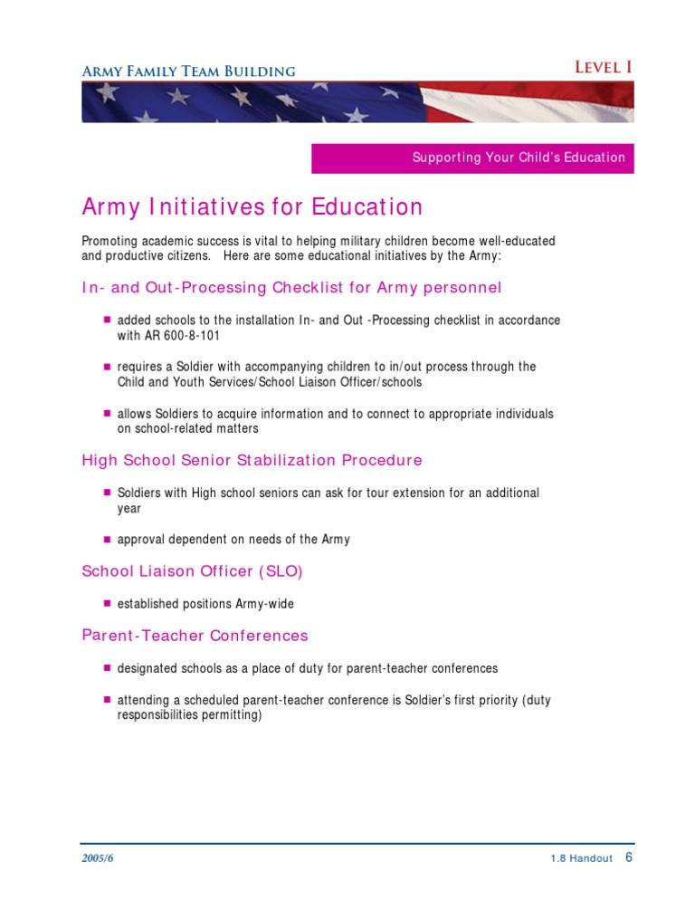 Army Family Support for Education | PDF | Wellness