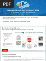 Spatial New Features For Autonomous Cloud Services and Oracle Database 19c