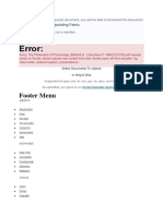 Error:: Footer Menu