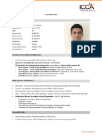 Vansh Batta CV - Hospitality Student