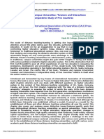 Distance and Campus Universities: Tensions and Interactions A Comparative Study of Five Countries