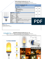 Shenzhen Howsan Technology Co., LTD.: Quotation of LED Flame Effect Light