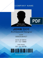 Architect John Doe's Resume