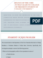 Curricullum That Leads To College Readiness of Fresment Student of Aklan State University "