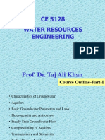 CE 5128 Water Resources Engineering: Prof. Dr. Taj Ali Khan