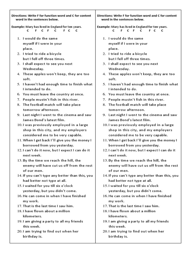 Content and Function | PDF