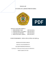 Makalah Prosedur Panduan Laboratorium Kimia: JL - Indragiri 3 PD - Harapan, Gadingcempka - Kota Bengkulu Tahun Ajaran 2019-2020