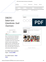 DRDO Interview Questions and Answers - Knowledge Adda