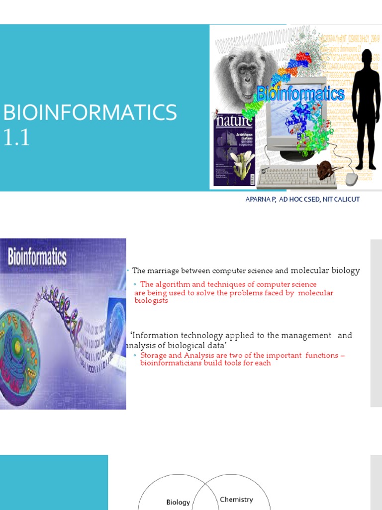 Bioinformatics 1.1 | PDF | Bioinformatics | Cell (Biology)