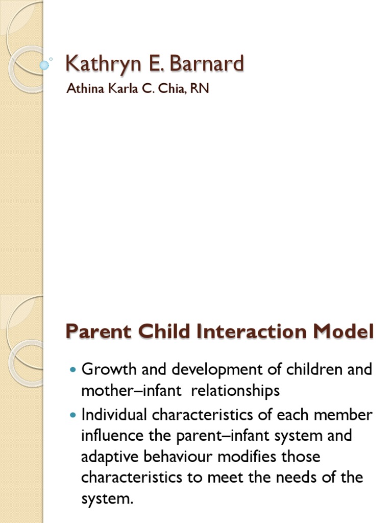 Barnard's Parent-Child Interaction Model | PDF | Wellness