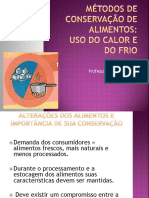 Conservação de alimentos: métodos térmicos e não térmicos